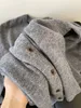 Kvinnor Cashmere Cardigan tröja långärmad crewneck knapp-ner grundläggande kofta tröja
