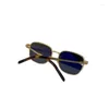 Óculos de sol de marca alta mulheres retro zonnebril dames masculino espelho feminino óculos de soldagem vintage caixa original sunglases