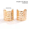 Bangle Exaggerated Punk Hollow Multi Layered Liquid Metal Bracelet Fashion Adjustable Cuff Opening Wide Bangles Women Jewelry