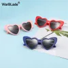 Warblade Children 어린이 편광 선글라스 패션 심장 모양의 소년 소녀 태양 안경 UV400 아기 유연성 안전 프레임 안경 220S