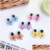 Hair Accessories 10Pcs Mini Acrylic Flower Star Heart Clips Hairgrip Hairpins Girls Cute Small Kids Baby Pins Headwear Drop Delivery Dhonq