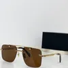 Yeni Moda Tasarım Erkekler Güneş Gözlüğü Z005 K Gold Frame Rimless Square Lens Avant-Garde ve Cömert Stil Yüksek Uç Açık UV400 Koruma Gözlükleri