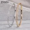 Jinju Gold Color Charm BraceletsBangles for Women Hirthers Gift Copper Cubic Zirconia Cuff Braclet Femme Dubai Fashion Jewelry289G