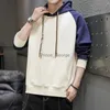 Men's Tracksuits 2022 Spring HipHop Hooded Hoodie Mens Patchwork Hoodies Sweatshirts Men Black Couple Streetwear Hoody M-3XLL2402