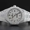 Wristwatches hip hop diamond watch round cut all size customize VVS1 handmade diamond watch for mens diamond watch294s