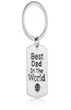 12 PCSLOT DAD I VÄRLDEN Charm Keychain Family Men Son Daughter 039S Day Gift Key Ring Papa Daddy Car Keyring JE6689770
