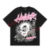 Hellstar T Shirt Rappe para hombre Camiseta para mujer Rapper Wash Grey Heavy Craft Unisex Top de manga corta High Street Fashion Retro Hell Camiseta para mujer Diseñadores Tees Tamaño S-XL 3A