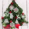 Decorações de Natal Novas Decorações de Árvore de Natal Pingente Sier Powder Tripper Ano Cenário Sala Drop Delivery Home Garden Fe Ot5UF