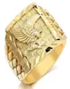 Band Gold Wings Flying Eagle European and American Men039s Ring Paar vintage ontwerper sieraden52524532792422