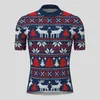 Racing Jackets Knitted Christmas Ugly Sweater Cycling Jersey Short Sleeve Bike Shirt Bicycle Wear Mountain Road Clothes Breathable MTB