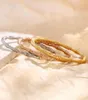 Bracelets et Bracelets en bambou en acier inoxydable de haute qualité pour femmes, titane, or Rose, bijoux à la mode, cadeaux pour amie 4965201