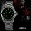 EPOCH steel strap waterproof 100m tritium gas tubes luminous sport diving quartz watch T200112289W