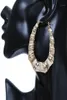 Hoop Huggie 1Pair Europe Punk Big Earring For Women Men Jewelry Street Hyperbole Statement Bamboo Style Earrings Fashion E20113136979