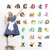 Autocollants muraux Alphabet d'animaux de dessin animé, sparadrap de décoration pour chambre d'enfants, pour bébé, pépinière, salon, décoration de maison, affiche murale en Pvc