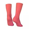 Men's Socks Happy Funny Pink Blush Aesthetic Carnation Retro Harajuku Gradient Colorful Hip Hop Seamless Crew Crazy Sock