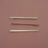 50st 3 0mm 7 0cm Silver Finish Plain Plat Metal Bobby Pins For Women Girls at Nickle Lead Metal Hair Barrettes Pins Sli245w