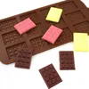 Narzędzia do ciasta 12 nawet formy czekoladowe silikonowe kremowe gofry formy DIY Candy Bator Dekoracja dekoracji kuchni Akcesoria do pieczenia 231213