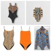 2024 New Leopard Bikini Sets with Sexy One-Piece Swimsuit and Steel Ring for Women