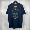 23SS Designer Carta Impresso Camisetas Tee Moletom Moda High Street Mangas Curtas Verão Casual T-shirt Respirável Homens Mulheres Crew Neck Tees Vestidos para Wo 31351