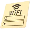 Fonds d'écran Wifi Sign El Account Mot de passe Acrylique Signalisation Décor de bureau