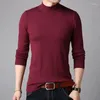 Herentruien Lente Hoge Hals Mode Trui Heren Coltrui Merk Slim Fit Trui Truien Herenkleding Plus Maat 4XL