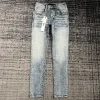 dhgate Ripped Gray Jeans Men Purple Designer Jeans DenimズボンメンズデザイナーJeanMen Men Black Pants CottonMen Blue Jeansサイズ38夏のho