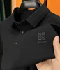 Polos para hombres Camisa POLO de manga larga 100% algodón puro de gama alta Camiseta casual con solapa de otoño para hombres Camisa de negocios con bordado de marca de moda Paul 231212