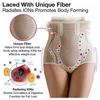 Midja mage Shaper Ice Silk Jon Fiber Repair Forming för kvinnors formning Kort midja Tyg Abdominal Control Pants Form 231213