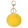 Chaveiros Faux Fur Ball Pom Poms para Mulheres Bolsa Macia Pompons Fofos Chaveiro Saco Pingente Acessórios