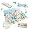 Baby Rugs Playmats baby طي حصيرة XPE Foam Puzzle Kids Rug 1cm سماكة طفل زحف ألعاب ألعاب الأطفال تطوير الحصير BEBE 231212