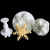 قوالب الخبز Aomily 3pcsset Snowflake Blunger Mould Cake Cake Tool Biscuit Cookie Cuters Cupcake Morn