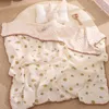 Blankets Muslin Cotton Gauze Baby Blanket Born Dot Soft Throw SwaddleWrap Bath Towel Receiving Nursing Cover