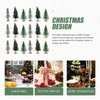 Christmas Decorations Tree Xmas Gift Miniature Pine Trees Party Decor Small Decorated Ornament Holiday Home Table Artificial