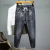 Jeans pour hommes 7XL-S Plus Taille 2023 Printemps Hommes Casual Corduroy Cargo Pantalon Slacks Loose Fit Salopette avec poches Hip Hop