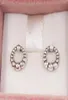 Boucles d'oreilles à tige en forme de cercle perlé Authentiques goujons en argent sterling 925 adaptés aux bijoux de goujons de style p européen Andy Jewel 298683c002145704 Zlqz