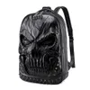 Backpack Casual Waterproof Halloween Personalize Pu Leather Loptop Bookbag Teenager Outdoor Bag Heavy Duty Rucksack288V