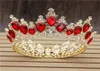 Grampos de cabelo barrettes moda coroas barroco luxo cristal nupcial coroa tiaras luz ouro diadema tiaras para mulheres noiva casamento 9875141