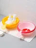 Badkarplatser Portable Baby Silicone Wash Basin Turism Barn Fruit Tryckt WABS TUBS TICKE Baby Bath Products For Kids 231212