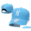 Gorras de bola Gorras de bola Sombrero de cubo de lujo Diseñador Mujeres Hombres Mujeres Béisbol Cen Diseño de moda Gorra Equipo Letra Jacquard Uni Pesca Ny Dr Ot7T6