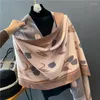 Foulards Cachemire Châle Wraps Pour Femmes Écharpe Épaisse Pashmina Avec Tassle Couverture Bufanda Foulard 180 65 cm