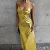 Europäische und amerikanische sexy Kleid Frühlingszeit/Sommersaison mit Goldfolien-Drucken