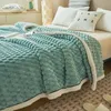 Sängkläder sätter fast färg fluffig plysch kast filt bekväm mjuk vuxen säng quilt vinter varm fluffig säng linnet säng bättre för soffa sovrum 231212