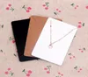 High Quality 6x9cm Kraft Jewelry Cards Paper Earrings Card Necklace Display Packaging Card Tags5535725