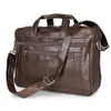 Oryginalna skórzana biznes 17 -calowa torba komputerowa teczka laptopa mężczyzn torebki biurowe maletyny hombre245n