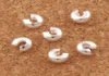 Banhado a prata Crimp Knot Covers Beads Spacers 3mm L1750 1200Pcslot Jóias DIY vender items7230509