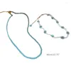 Chains Beaded Choker Flower Necklaces Crystal Jewelry Gift For Women Girlfriends