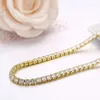 Girocollo 35cm 5cm 4mm Colore oro Tennis CZ Collana corta a catena per donne Ragazze Gioielli Collier Collares Kolye Ketting 14"