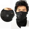 Cykelmössor masker airsoft varm fleece cykel halv ansiktsmask er huva skydd cykling skidsport utomhus vinter hals droppe leverans s dhtt8