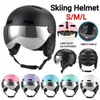 Ski Helmets Skiing Helmet With Goggles Winter Outdoor Sports Ski Helmet Safety Skiing Snowboard Snow Skateboard Helmet For Women Men Kids 231212