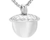 Kedjor Acorn Cremation Halsband för Humanpetanimal Ashes Rostfritt stål Memorial Urn Keepsake Pendant Syckel WomenKid3073106